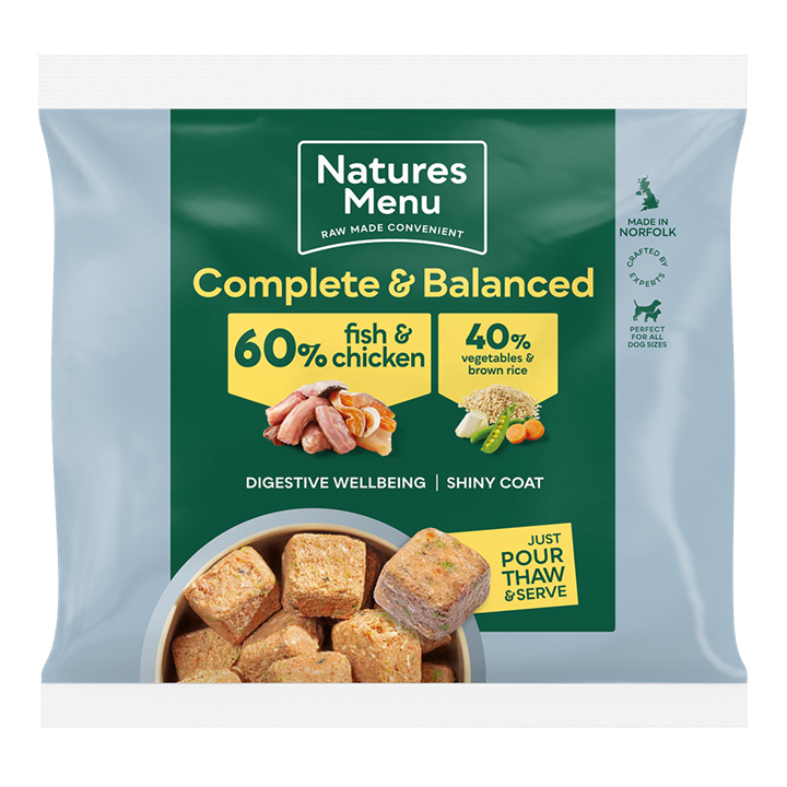 Natures Menu 60/40 Fish and Chicken Nuggets 1kg Raw Dog Food