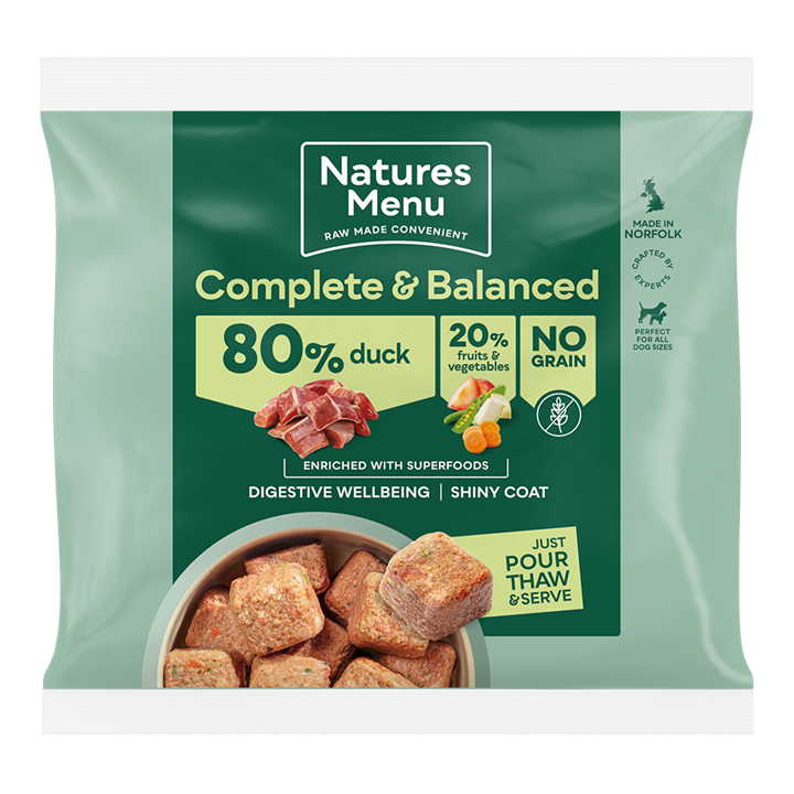 Natures Menu 80/20 Duck Nuggets 1kg Raw Dog Food