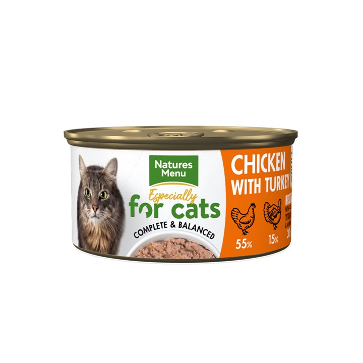 Natures Menu Chicken & Turkey Wet Cat Food 85g