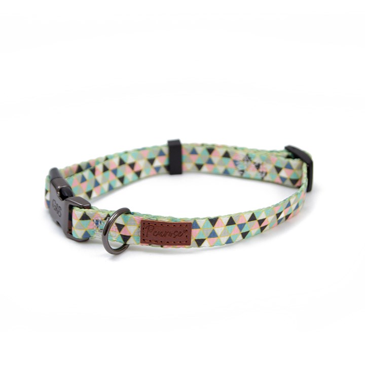 Great & Small Penrose Geometric Triangles Dog Collar