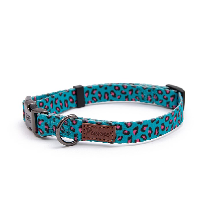 Great & Small Penrose Leopard Pink Spot Dog Collar