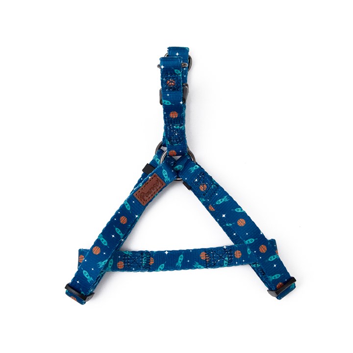 Great & Small Penrose Outer Space Blue Dog Harness