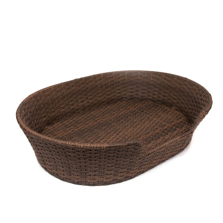 Great & Small Penrose Rattan Resin Wicker Pet Bed