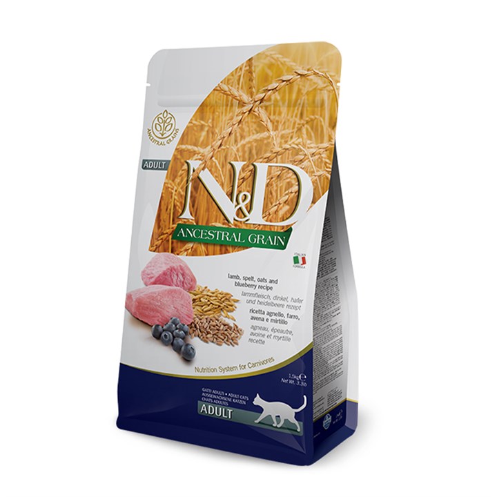 Natural & Delicious Adult Cat Food Ancestral Grain Lamb & Oats