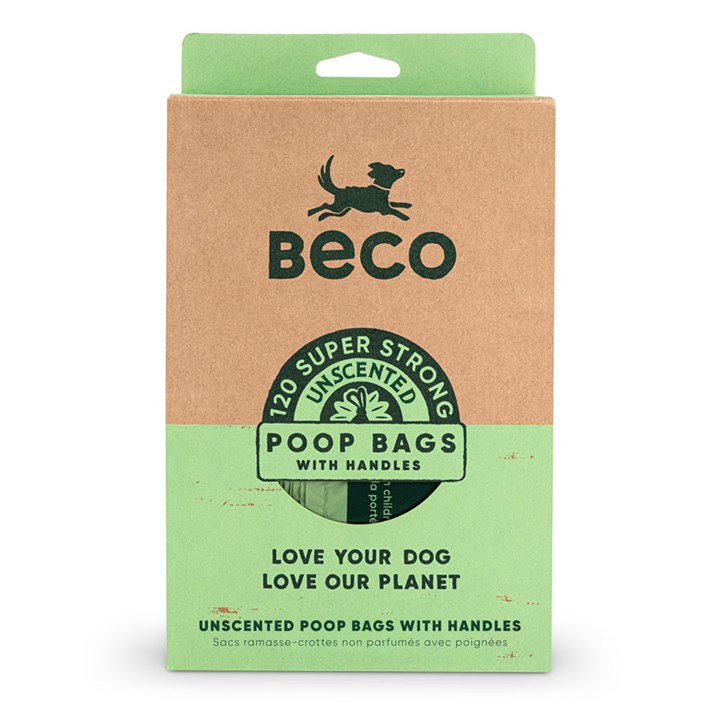 Beco Unscented Poop Bags with Handles (120)