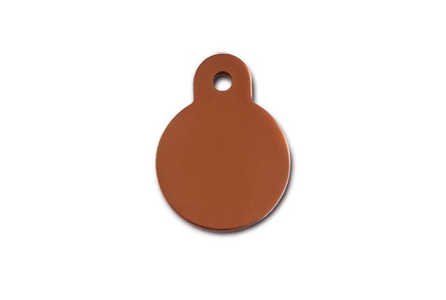 Quick Tag Circle Bronze Small ID Tag