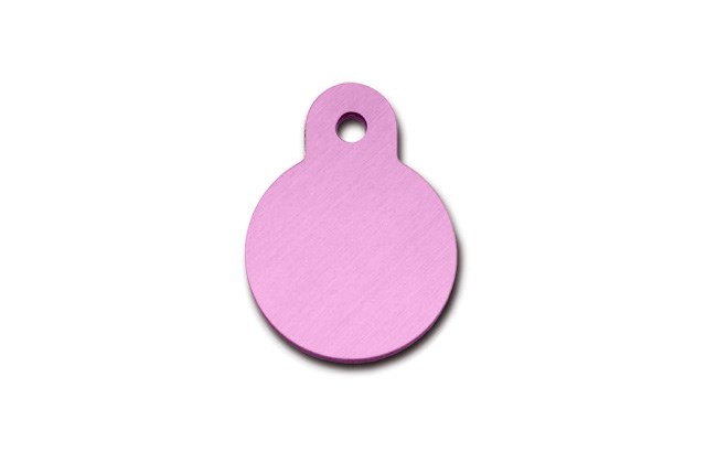 Quick Tag Baby Pink Circle ID Tag