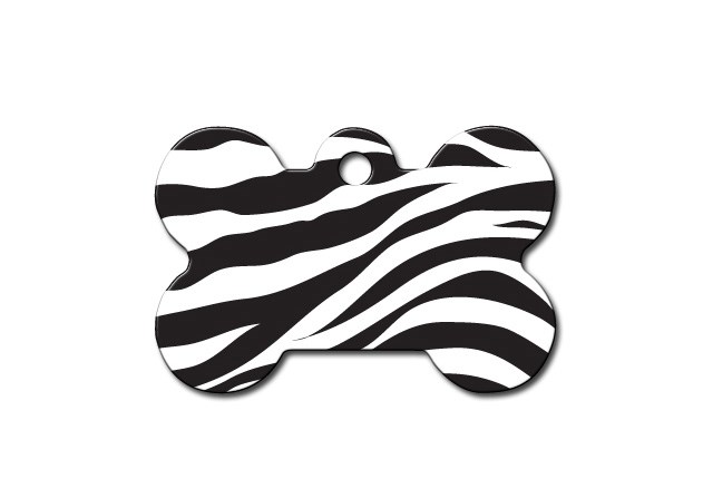 Quick Tag Zebra Print Bone