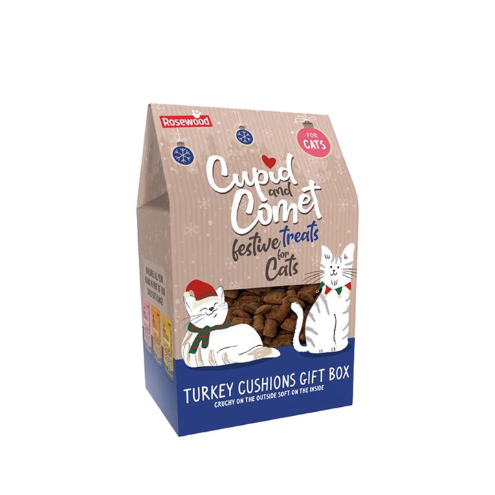 Rosewood Cupid & Comet Turkey Cushions Cat Treats