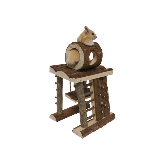 Rosewood Activity Tower Small Animal Toy