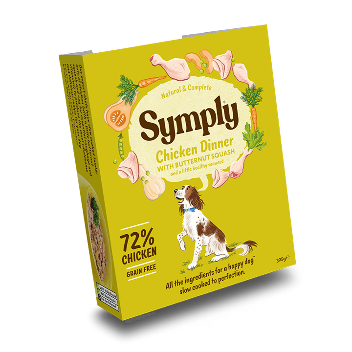 Symply Chicken Dinner Grain Free Adult Wet Dog Food 395g