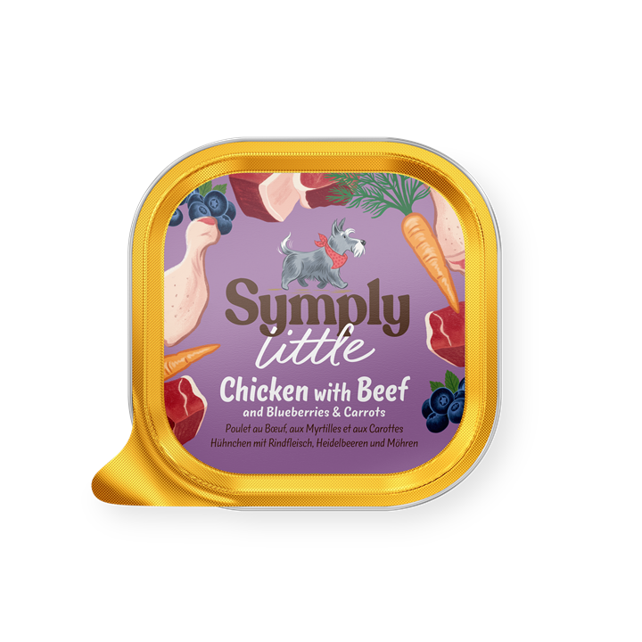 Symply Little Fresh Chicken & Beef Wet Dog Food 100g