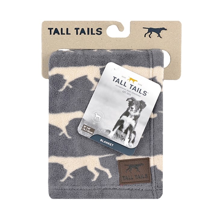 Tall Tails Charcoal Pet Fleece Blanket Medium