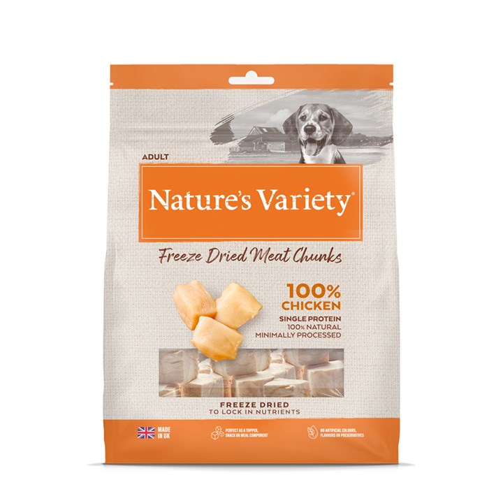 Natures Variety Freeze Dried Meat Chunks Chicken 50g